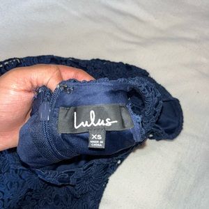 Navy blue lace Cocktail dress